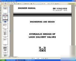 Hydraulic design of lock culvert valves engineering cd