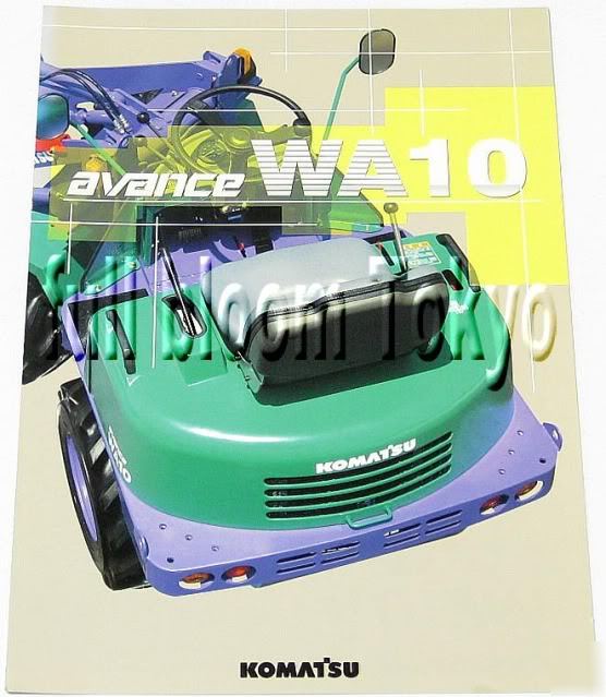 Komatsu avance WA10 mini wheel loader brochure JAPAN40E
