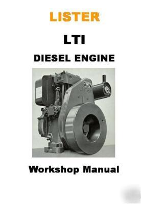 Lister lti LT1 diesel engine full workshop manual on cd