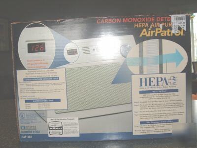 New holmes carbon monoxide detector &hepa air purifier 