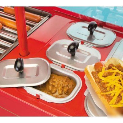 New retro style carnival hot dog vending stand cart 