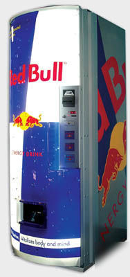 Royal red bull energy drink soda vending machine 372-3