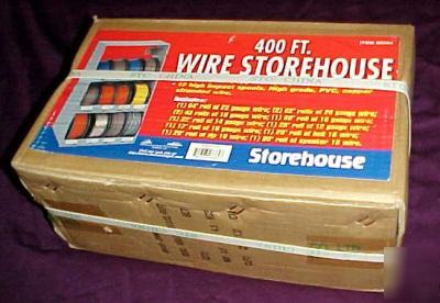 Box 400 ft misc wire storehouse 10 12 14 16 18 22 gauge