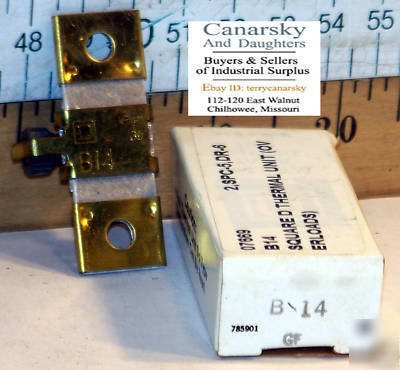 New 1 square d B14 thermal overload relay 