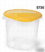 Round storage container white - 5727WH - 5727