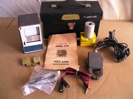 Rustrak volt-amp recorder model 230 with manual