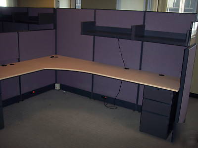 ***office cubicle station 16 cubes partner of lacasse**