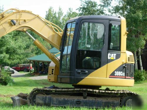 Caterpillar cat 308 ccr 2002 excavator steel tracks