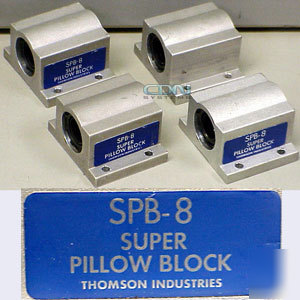 4 thomson spb-8 linear bearing pillow blocks 0.50
