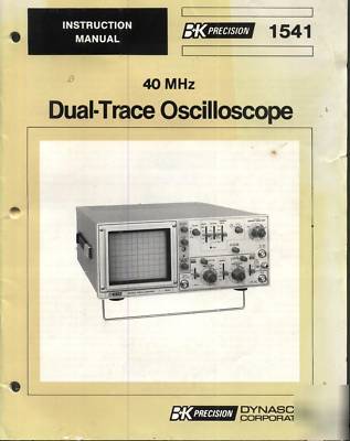 B&k 1541 40MHZ dual trace oscilloscope