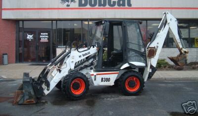Bobcat B300 tractor loader backhoe with kubota diesel