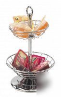 Chrome display basket - ideal for b & b's & catering
