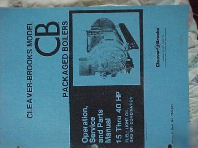 Cleaver brooks asbestos related manual rv 11/79