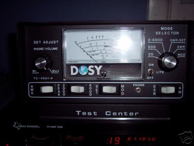 Dosy test center tc-4001-p swr rf power meter cb radio