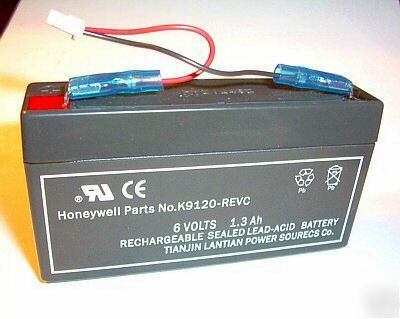10 sealed lead-acid batteries 6 volt, 1.3AH