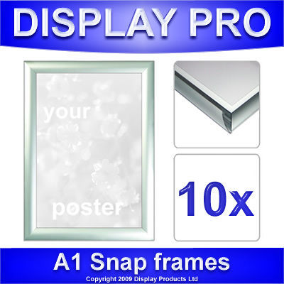 10 x A1 snap frames clip poster holders retail displays
