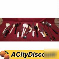 Assorted lot of various flatware items serving utensils