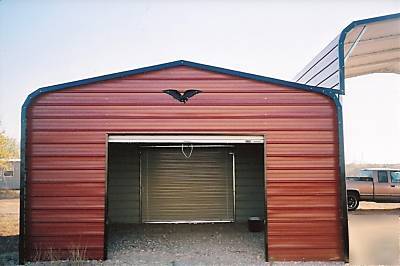 Barn or carport and garage combo 58X21 installed price 