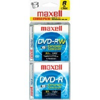 Maxell dvd-r/-rw 6+2 combo camcorder dvd-rw CAM6+2