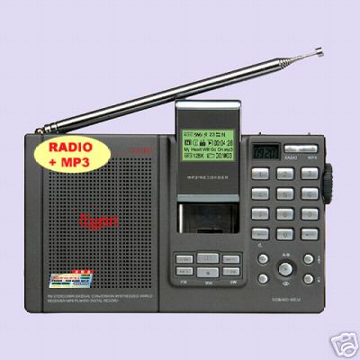 New DE1121 fm / mw / sw ssb radio w. MP3 play & record