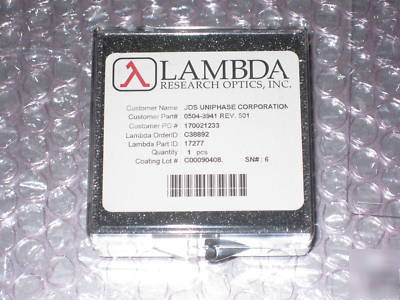 New lambda optics laser len mounted 17277 jds 0504-3941