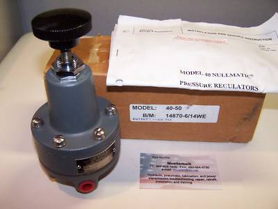 Nullmatic pneumatic regulator 40-50 1-50PSI - air