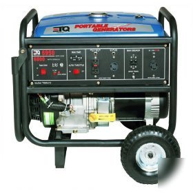 Portable gasoline generator 6950 watt 13 hp warranty
