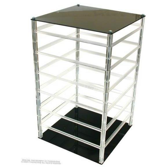 Earring stand acrylic revolving countertop display case