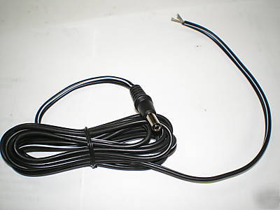 2.5 mm x 5.5 mm dc power plug with 6 foot wire TC258B