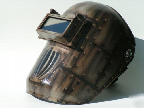Airbrushed welding helmet antique vintage ing