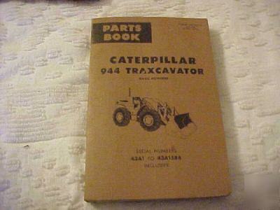 Caterpillar 944 traxcavator parts book form UEO35212 