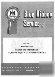 Farmall 544 656 666 hydrostatic drive service manual