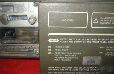 Hp 8656A signal generator 100 khz to 990 mhz.opt K07
