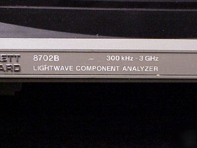 Hp agilent 8702B lightwave component analyzer 