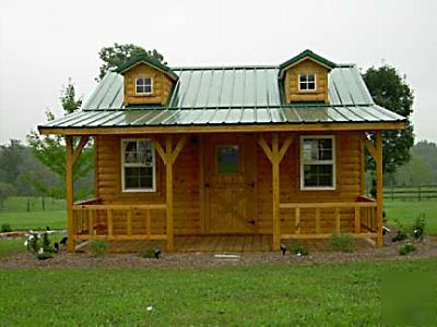 Log cabin kits ** homes to go ** dry-in**open fl plan