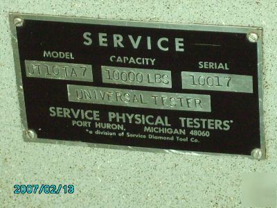 Louis small-service universal tensile tester & instron