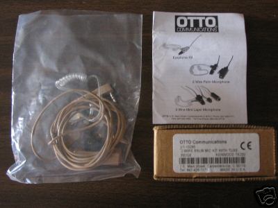 Otto communications 2-wire palm mic kit w/tube (beige)