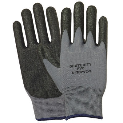 S13BPVC - dexterityâ„¢ pvc palm coated glove (size 7) 