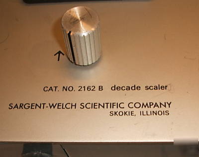 Sargent-welch decade scaler cat. no. 2162 b