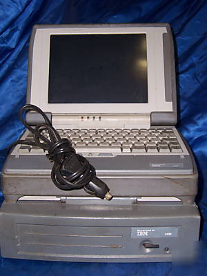 Ibm 2489 police car laptop computer touch screen & dock
