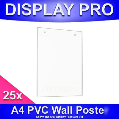 25X A4 pvc wall poster display picture shop sign holder
