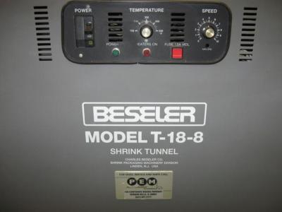 Beseler model t-18-8 shrink tunnel *nice & clean* 