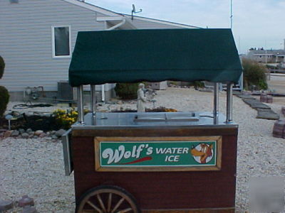 Italian ice / ice cream cart with cold plates