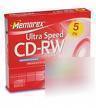 Memorex cd-rw discs ultraspeed 700MB -24X 80 10 pk. sl