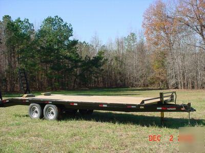 New 2007 trailer - 7 ton deckover for tractors- bobcats