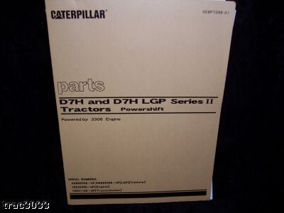 Original caterpillar D7H & D7H lgp parts manual