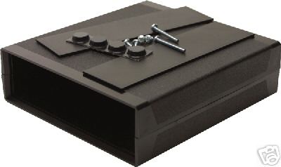 Black abs electronic qrp project kit box enclosure
