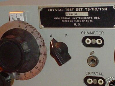 Industrial instruments crystal test set