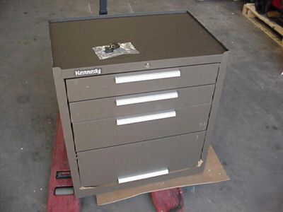 Kennedy 273-b 3 drawer, 1 door roller tool storage cab.