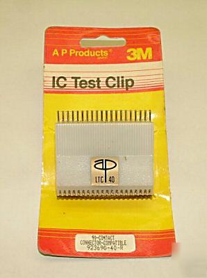 New 3M ic test clip 40 pin 923690-40-r 0.5/0.6 lot of 3 